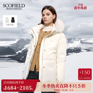 Scofield女滑雪羽绒服可拆毛领25秋冬新品 90%鹅绒 远红外发热