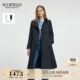含棉英伦风双排扣正肩风衣2025秋冬新品 Scofield女装 防泼水