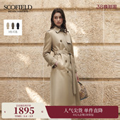 静奢英伦双排扣长款 Scofield女装 风衣外套2025秋冬新品 含棉