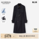 袢2026春季 英伦双排扣风衣肩章袖 Scofield女装 新品 舒柔特