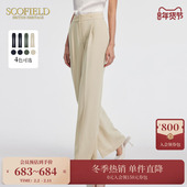 子 Scofield女装 夏季 收裤 裤 脚设计修饰身材高弹舒适通勤休闲裤