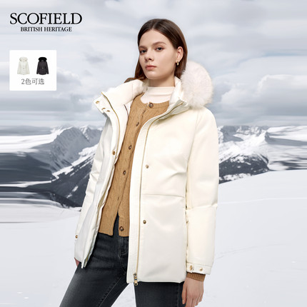 【远红外发热+90%鹅绒】Scofield女滑雪羽绒服可拆毛领25秋冬新品