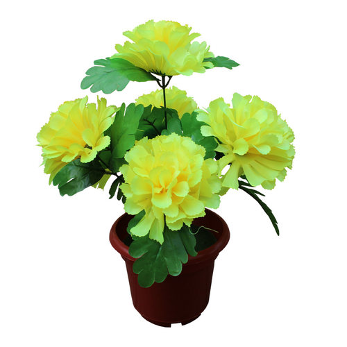 仿真花菊花束7头菊花扫墓花绢花清明节花便宜祭祀花装饰花公墓花