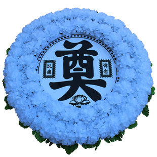 厂家直销菊花环75厘米花圈奠字假花圈殡葬祭祀摆放花扫墓花陵园花