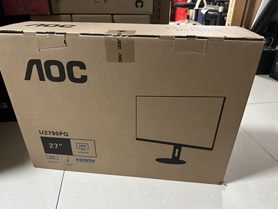 AOC U2790PQ 27寸4K显示器 全新未拆封 官方保修 游戏办公家用