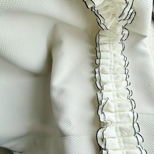 2024窗帘立边花边双层暖色调步步高升窗帘花边