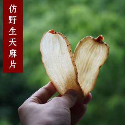 狗娃子 四川青川 深山仿野生天麻干 生态天麻片无硫无添加250g
