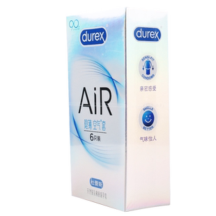 杜蕾斯 天然乳橡胶避孕套（AiR隐薄空气套） 6只/盒