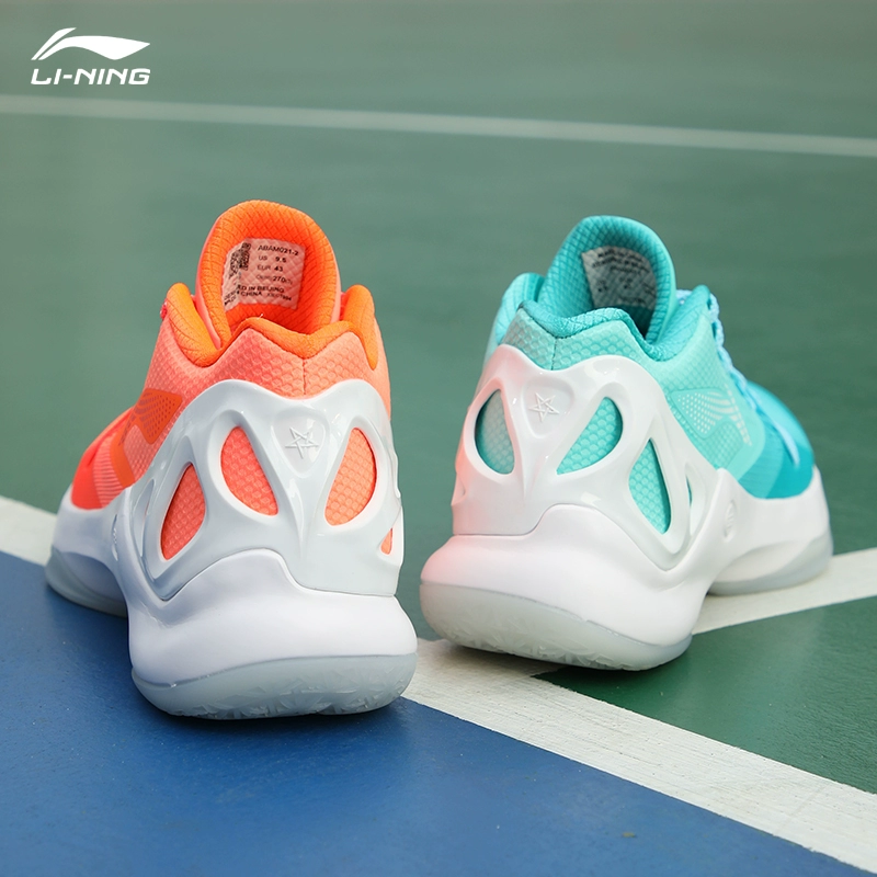 Li Ning âm thanh tốc độ 5 thấp để giúp giày bóng rổ mùa hè mới bạc hà shoes Giày giảm chấn Evan Turner ABAM021 - Giày bóng rổ