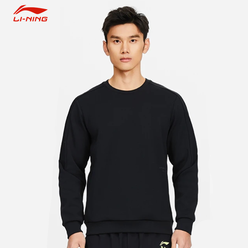 李宁男子新款健身系列圆领卫衣