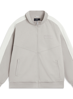 李宁男士外套冬季百搭运动休闲无帽风衣针织舒适透气上衣AFDT691