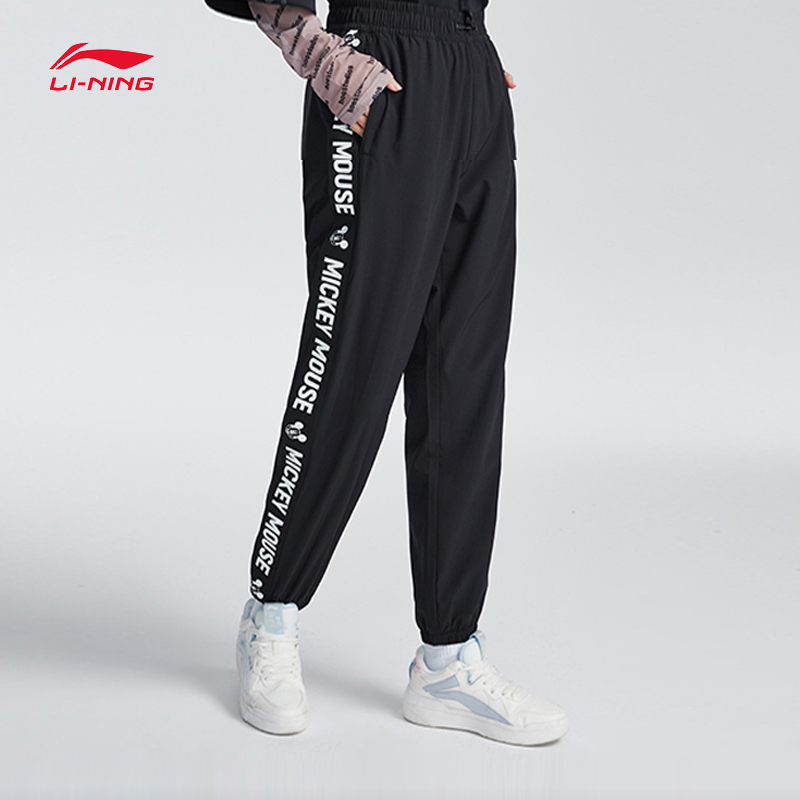 李宁运动裤女收口束脚速干