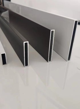 铝合金扁管10*30*40*50*60灰色白色咖啡色黑色铝合金方管矩形铝管