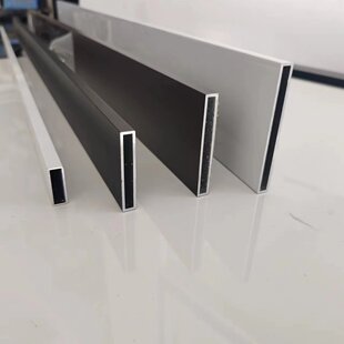 铝合金扁管10*30*40*50*60灰色白色咖啡色黑色铝合金方管矩形铝管