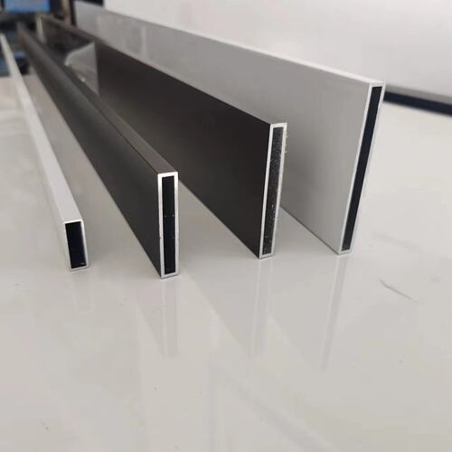 铝合金扁管10*30*40*50*60灰色白色咖啡色黑色铝合金方管矩形铝管
