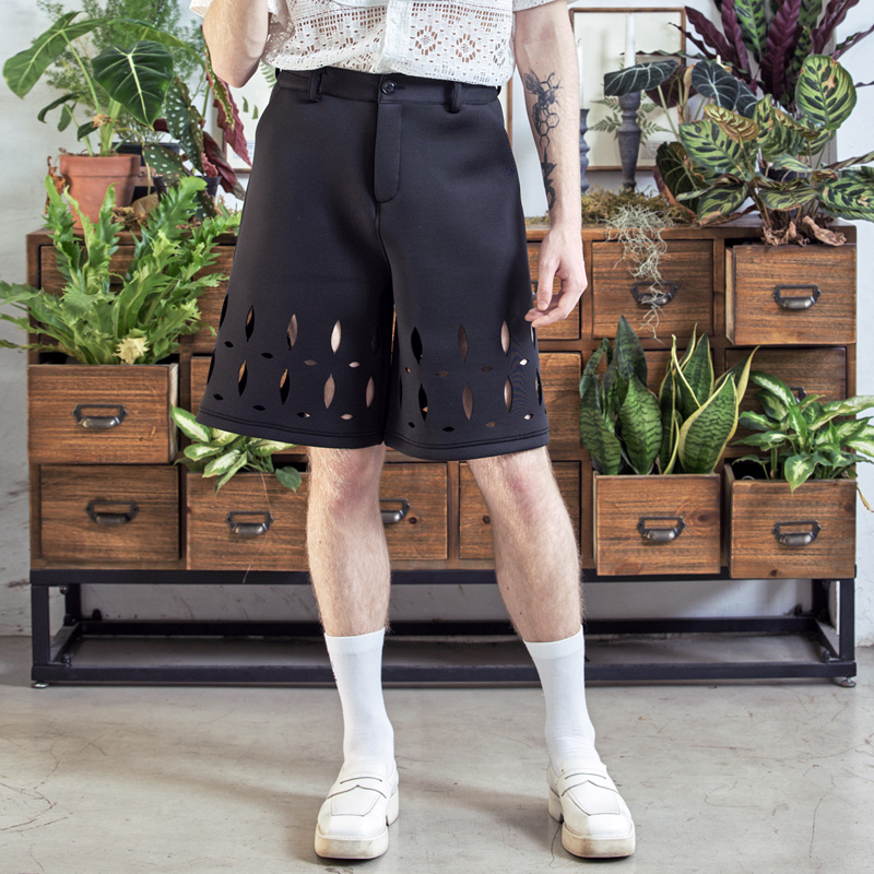 山谷少年宽松镂空潮流短裤