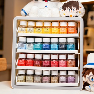 问号拼熊豆套装全套工具瓶装mxx补充包儿童益智玩具手工diy材料包