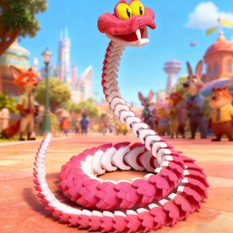 3d打印盖瑞蛇一条蛇手办男