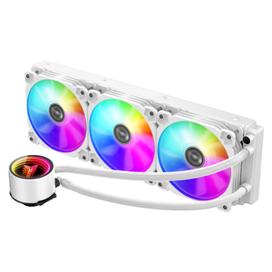 乔思伯240水冷白色幻彩光影360一体式水冷cpu散热器ARGB神光同步