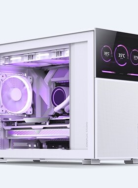 乔思伯松果D31/D41MESH副屏网孔版 MATX机箱支持双360冷排ATX电源