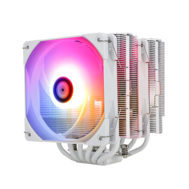 利民PA120白色 ARGB 逆重力热管散热器 双平台全金属扣具带顶盖