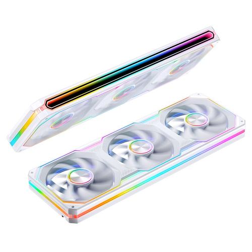 乔思伯光影之刃机箱XA-360/XA-120三面镜连体ARGB风扇 连体风扇