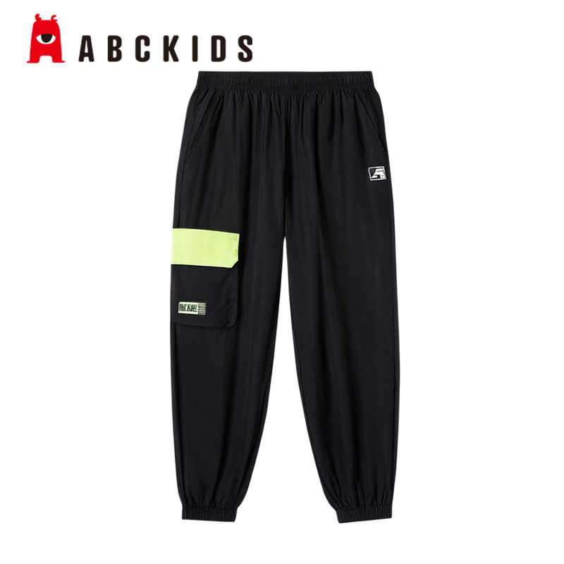 abckids长款运动裤透气裤子