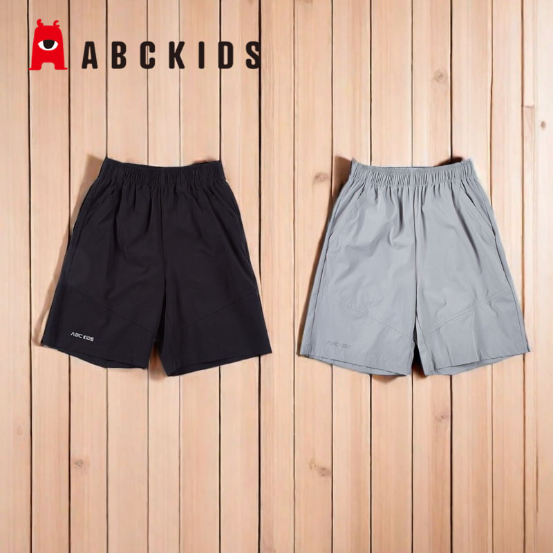 abckids童装2024夏季新款男中童速干梭织透气短裤正品F422312015