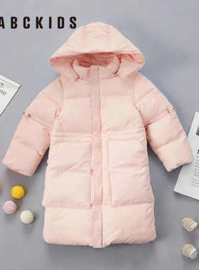 abckids童装2024冬季商场同款加厚长款保暖公主羽绒服F151309193