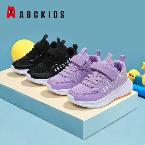 abckids春秋网面轻便跑步鞋