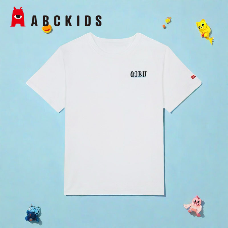 Abckids男童短袖T恤圆领半袖