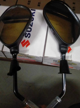 轻骑铃木丽彩QS125T-6-2B后视镜韵彩QS100T-BA反光镜观后镜倒车镜