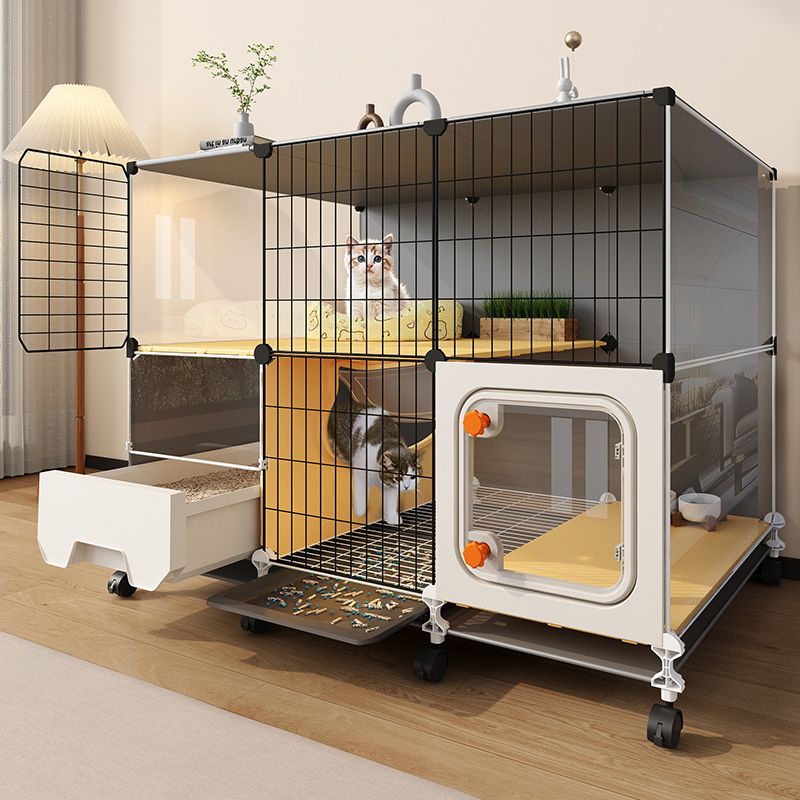 猫笼子带厕所一体家用室