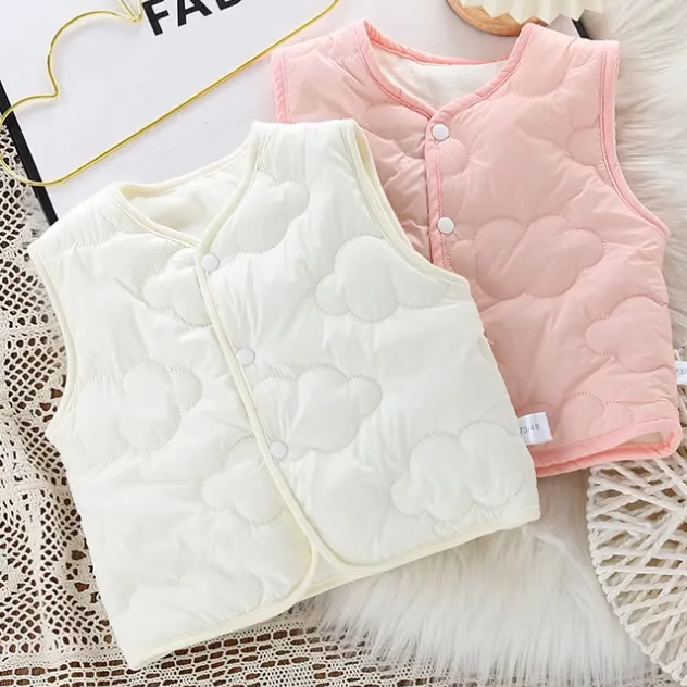 婴儿秋冬棉服加厚保暖马甲