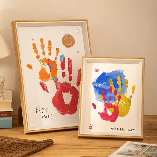 diy情侣手印画相框纪念品情人节