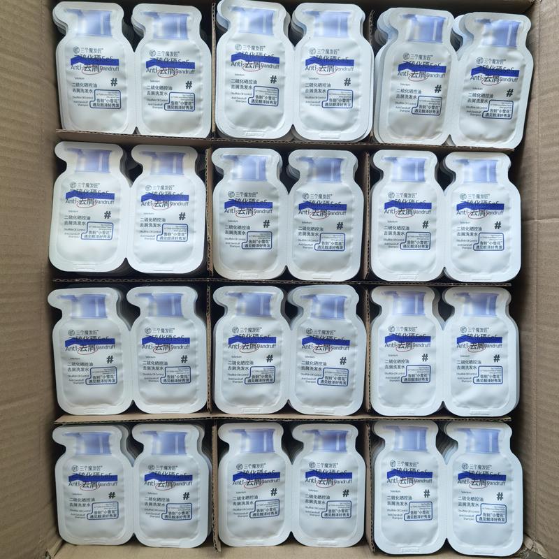 三个魔发匠二硫化硒控油去屑洗发水玻尿酸何首乌防脱试用装小样包