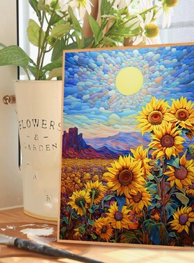 妙笔生花数字油画填色画