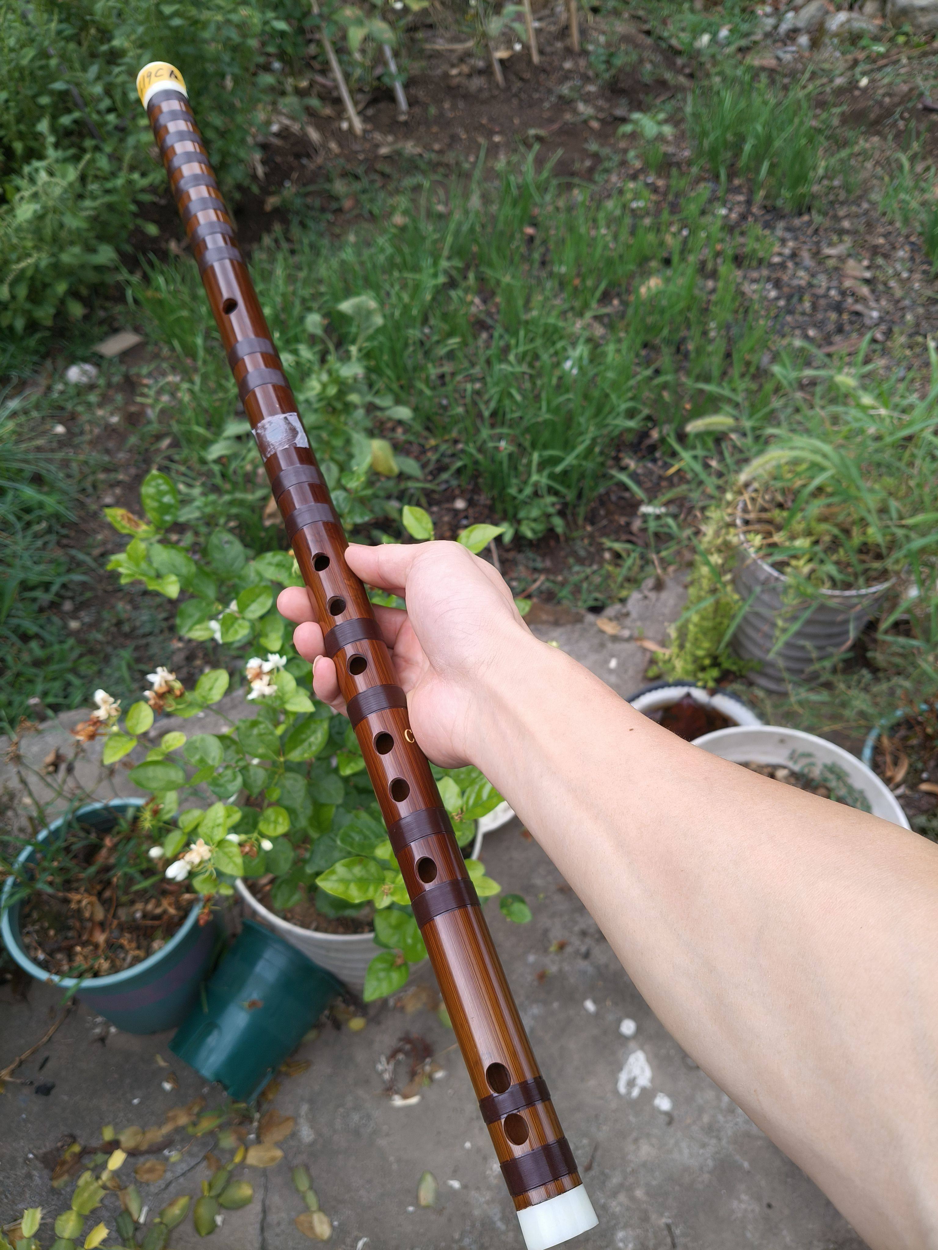 精品老料苦竹笛子专业演奏竹笛大漆笛子花林涛精品