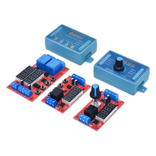 延时时间继电器模块5V12V24V定时可编程光耦隔离脉冲循环断电触发