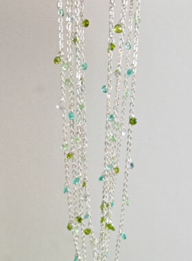 diy链条 绿野仙踪 橄榄绿锆石高温保色 手作链子手链项链服饰配件