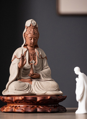 观世音菩萨莲花底座中式家