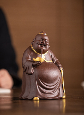 地主老财创意招摆件紫砂工