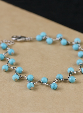 素元优化松树枝形手链女原创设计个性手工复古文艺清新森女手饰品