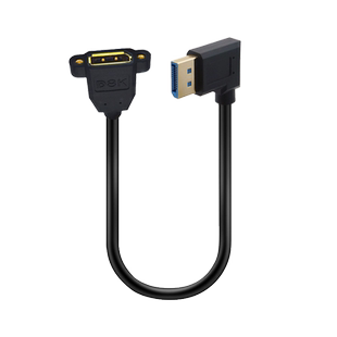 1.4版DP弯头延长线公对母口转接头8K高清笔记本电脑显卡连显示器