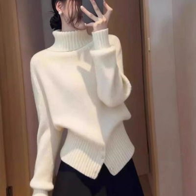 秋冬韩系高领针织衫毛衣打底衫