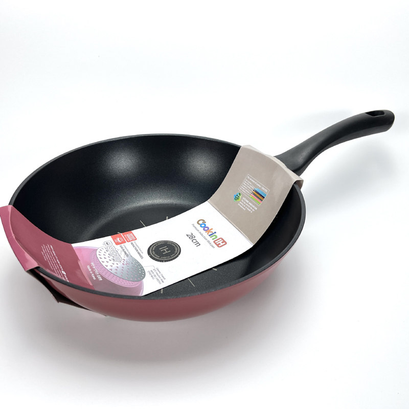 韩国进口Kitchenflower Cookin煎锅炒锅平底锅不粘锅 电磁炉两用