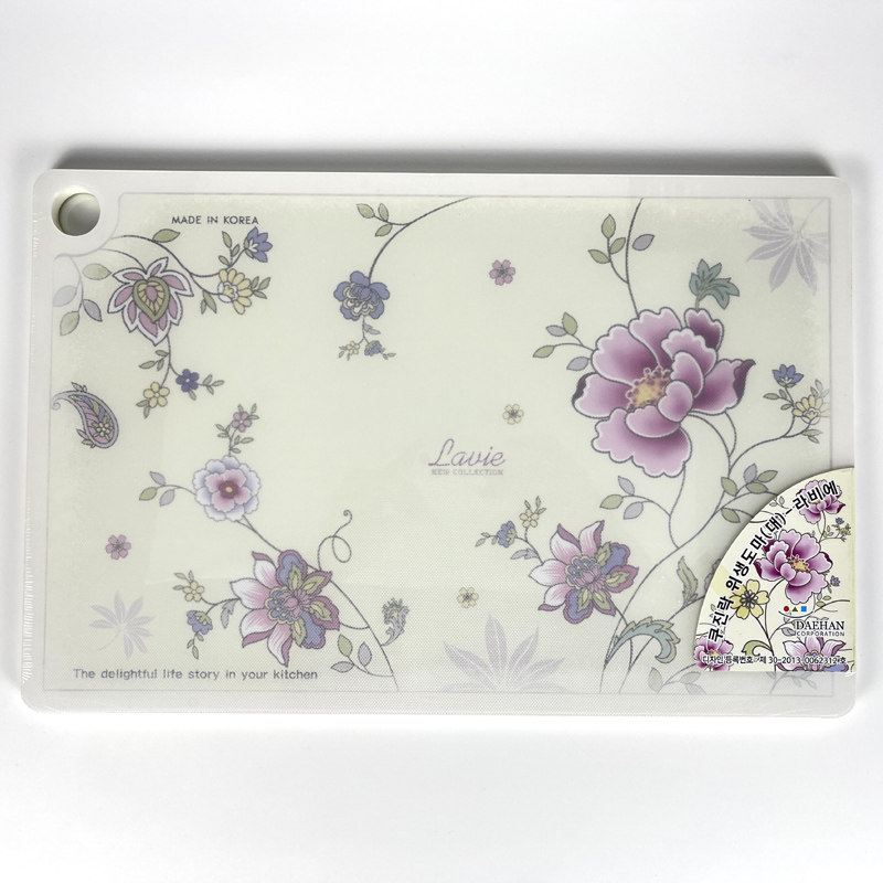 韩国进口DAEHAN库津洛超轻菜板砧板切菜抗菌防霉花卉图案 三款选