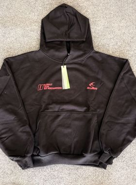 SCUFFERS秋冬新款潮牌重磅连帽卫衣情侣百搭休闲复古印花套头帽衫