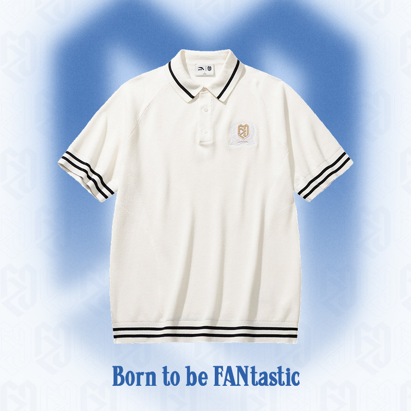 安踏樊振东系列 | 男女同款休闲POLO纯棉编织衫1726287