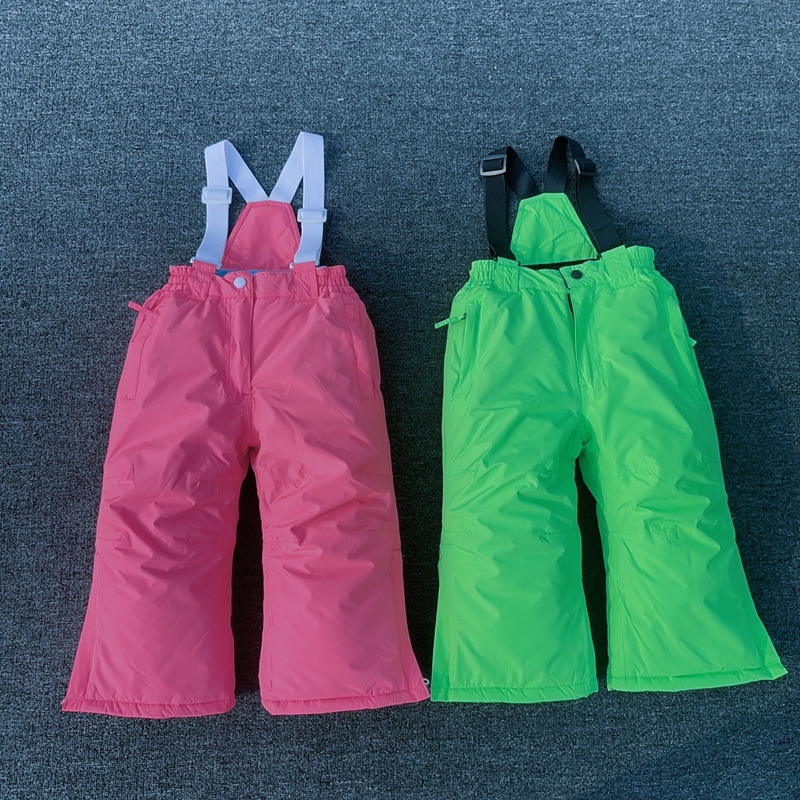 特价清仓外贸原单小童大滑雪裤儿童雪裤背带加棉加绒加厚保暖防水